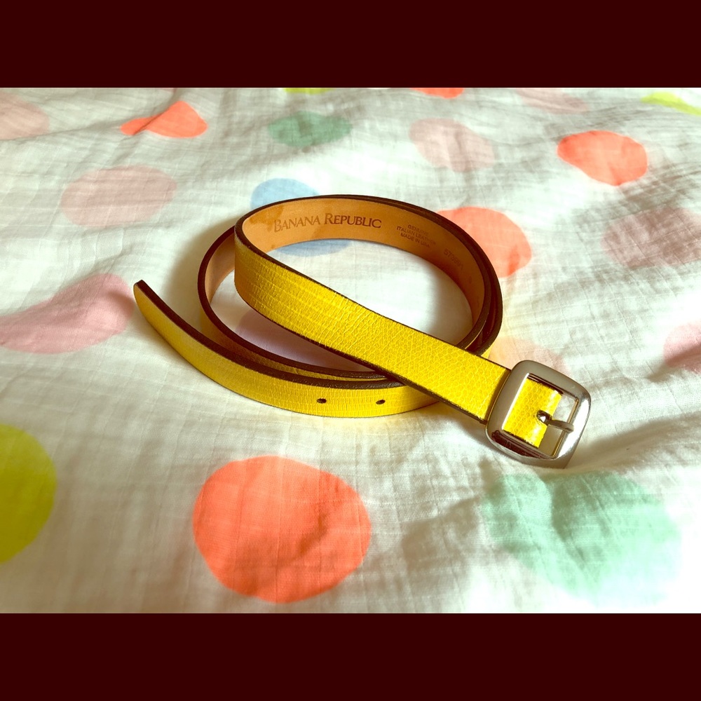 Yellow Banana Republic Belt